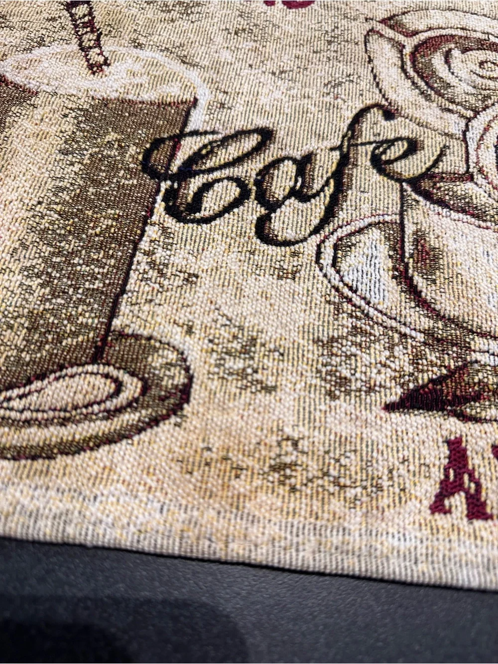 Set of 2 Coffee Cappuccino Tapestry Breakfast Table Placemat 15